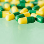 Librium pills on a green surface